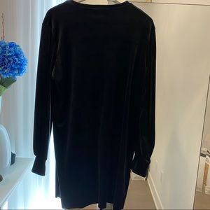 Black velvet dress
